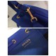 Prada Bucket Bag In Blue Grained Calfskin