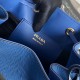 Prada Bucket Bag In Blue Saffiano Leather