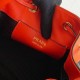 Prada Bucket Bag In Orange Saffiano Leather