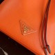 Prada Bucket Bag In Orange Saffiano Leather