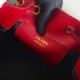 Prada Bucket Bag In Red Saffiano Leather