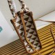 Prada Symbole Micro Bag In White/Brown Jjacquard Fabric