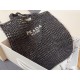 Prada Large Tote Bag In Black Raffia