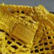 Prada Small Tote Bag In Yellow Raffia