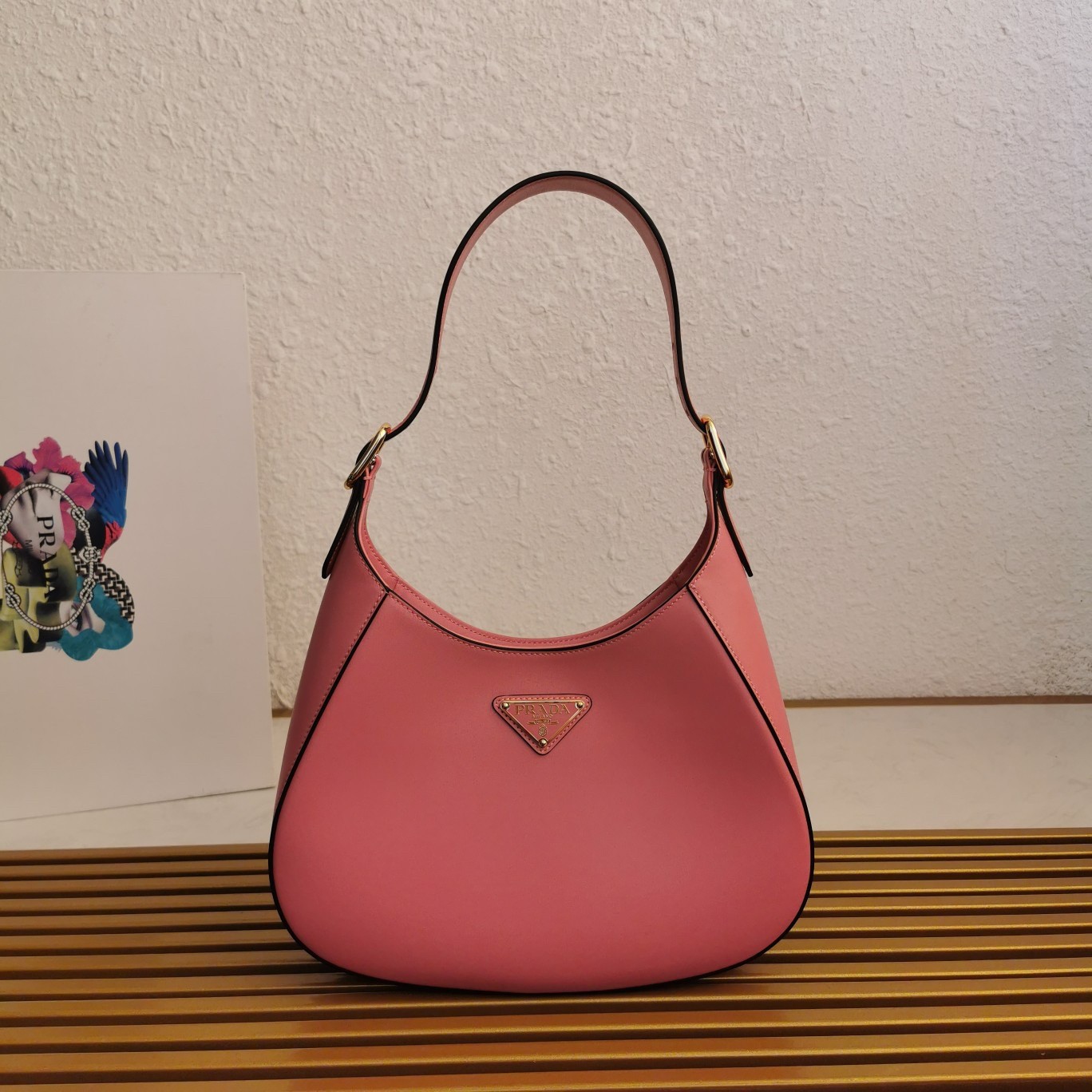 Prada Shoulder Bag in Pink Leather