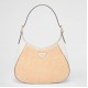 Prada Shoulder Bag in Woven Straw and White Leather