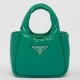 Prada Small Top-handle Bag in Green Nappa Leather