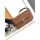 Prada Shoulder Bag in Cognac Smooth Calfskin