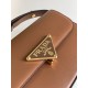 Prada Shoulder Bag in Cognac Smooth Calfskin