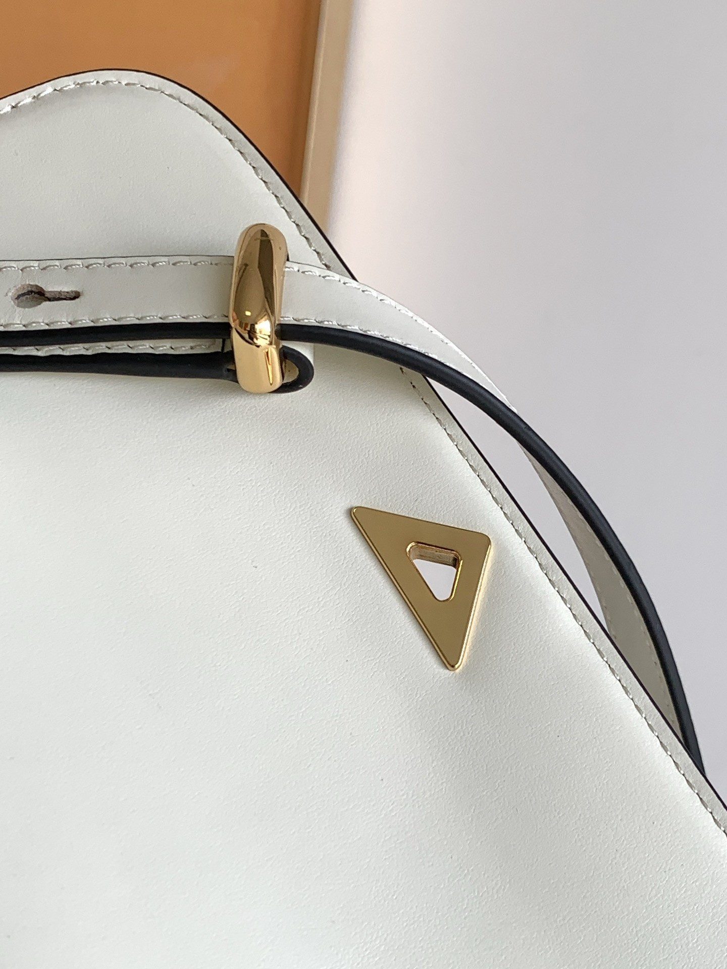 Prada Shoulder Bag in White Smooth Calfskin