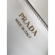 Prada Shoulder Bag in White Smooth Calfskin