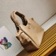 Prada Medium Tote Bag in Beige Nappa Leather