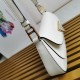 Prada Shoulder Bag in White Brushed Calfskin