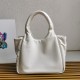 Prada Medium Tote Bag in White Nappa Leather