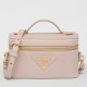 Prada Mini Vanity Bag in Light Pink Grained Leather