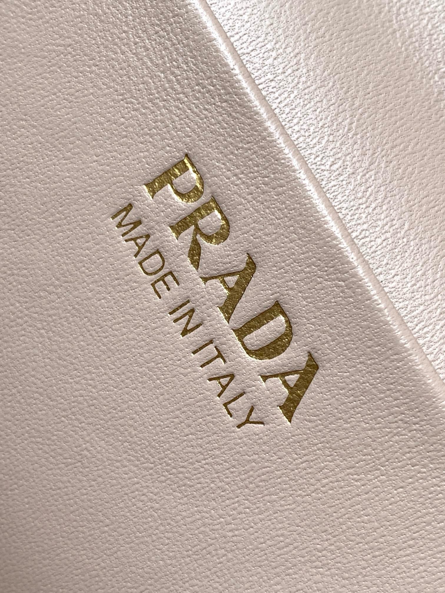 Prada Mini Vanity Bag in Light Pink Grained Leather