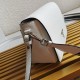 Prada Flap Shoulder Bag in White Grained Leather