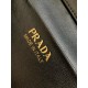 Prada Mini Vanity Bag in Black Grained Leather