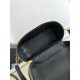 Prada Mini Vanity Bag in Black Grained Leather