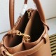 Prada Buckle Medium Bag with Double Belt in Brown Leather