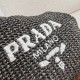 Prada Small Crochet Tote Bag in Black Raffia-effect Yarn