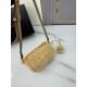 Prada Crochet Shoulder Bag in Natural Raffia-effect Yarn