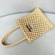 Prada Crochet Tote Bag in Beige Raffia-effect Yarn