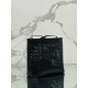 Prada Large Tote Bag in Black Perforated Leather