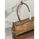 Prada Medium Tote Bag in Brown Soft Leather