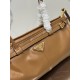 Prada Medium Tote Bag in Brown Soft Leather