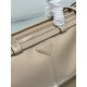 Prada Large Tote Bag in Beige Soft Leather