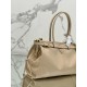 Prada Large Tote Bag in Beige Soft Leather