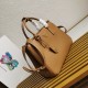 Prada Galleria Large Tote Bag in Brown Calfskin