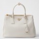 Prada Galleria Large Tote Bag in White Calfskin