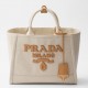 Prada Medium Blend Tote Bag in Linen