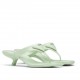 Prada High-heeled Thong Sandals In Aqua Brushed Leather