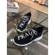 Prada Black Knit Fabric Logo Sneakers