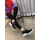 Prada Black Knit Fabric Logo Sneakers