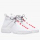 Prada White Knit Fabric Logo Sneakers