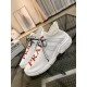 Prada White Knit Fabric Logo Sneakers