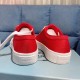 Prada Red Gabardine Fabric Sneakers