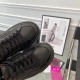 Prada Women's Macro Sneakers In Black Re-Nylon And Leather