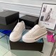 Prada Women's Macro Sneakers In White Re-Nylon And Leather