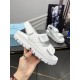 Prada Padded Sandals In White Nappa Leather