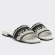 Prada Women's Embroidered Fabric Slides