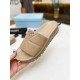 Prada Women's Slides In Beige Quilted Nappa Leather