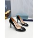 Prada Pumps 85mm In Black Patent Leather