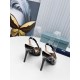 Prada Slingbacks Pumps 95mm In Black Patent Leather