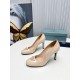 Prada Pumps 85mm In Powder Pink Patent Leather