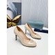 Prada Pumps 85mm In Powder Pink Patent Leather